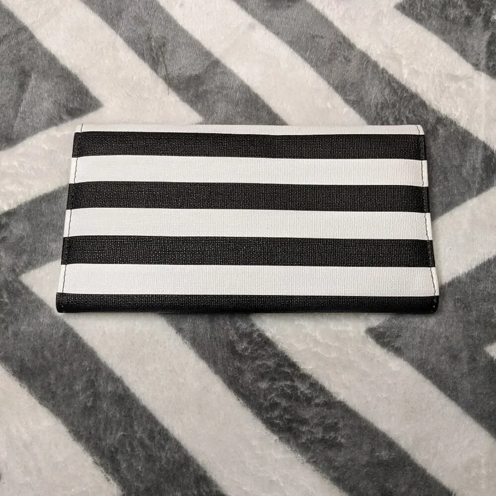 Kut From The Kloth Pristine Wallet -Black and White Stripes